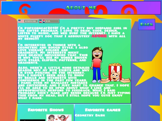 aboutme screenshot