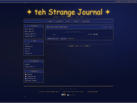 Journal screenshot