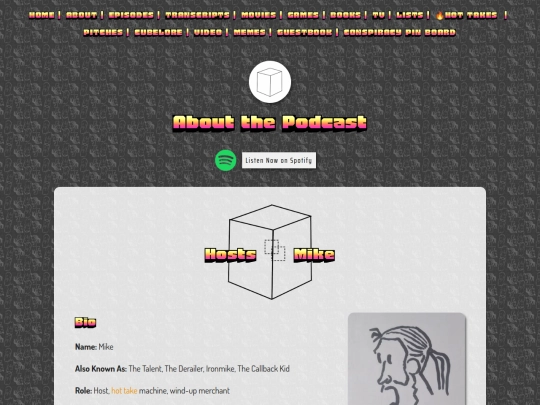 about/mike screenshot