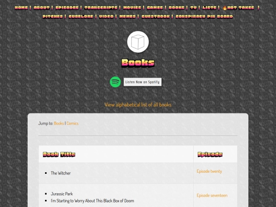 books screenshot