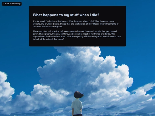 ramblings/what-happens-to-my-stuff-when-I-die screenshot