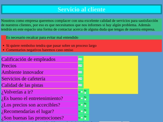 Servicios screenshot