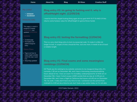 blog screenshot