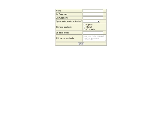 Examen/informacio screenshot