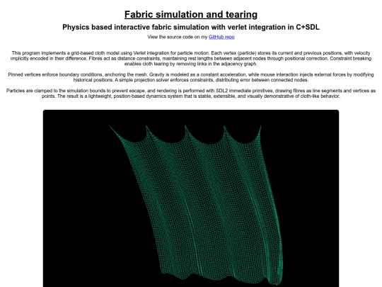 clothsim screenshot