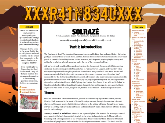 fiction/solraze screenshot