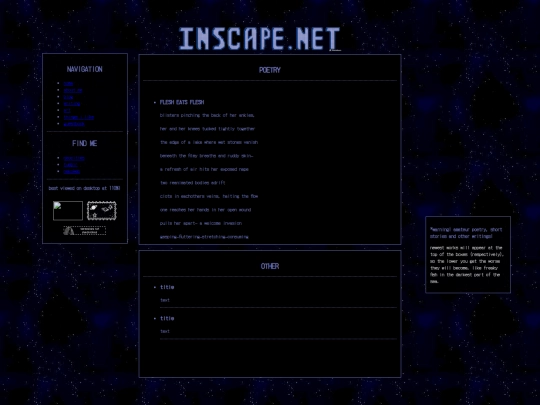 writing screenshot