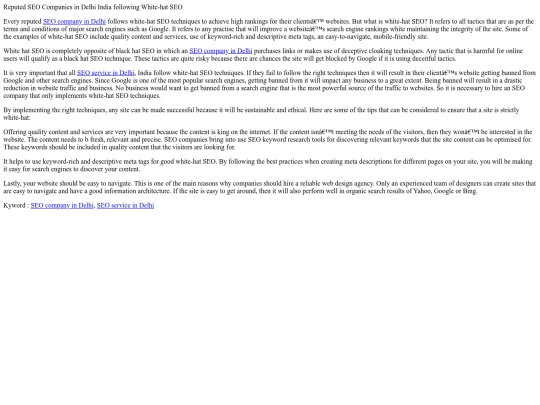 reputed-seo-companies-in-delhi-india-following-white-hat-seo screenshot