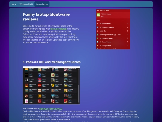 funnylaptop/bloatware screenshot