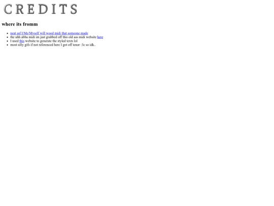 credits screenshot