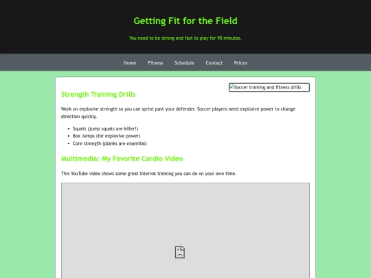 fitness screenshot
