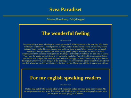 theswedenblog screenshot