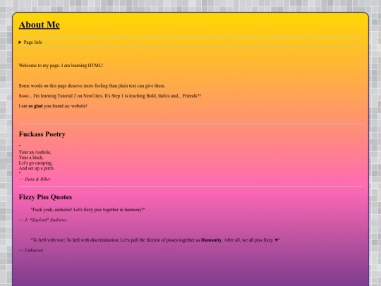aboutme screenshot