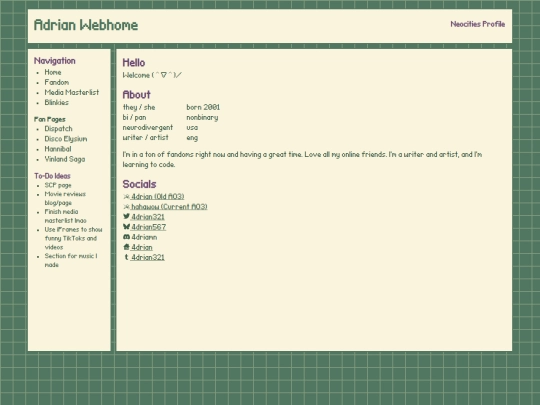 index screenshot
