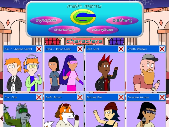 Chewing Gerbil/cg characters screenshot