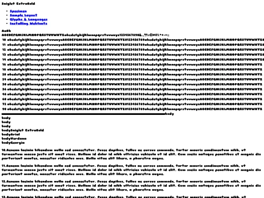 sniglet/sniglet-extrabold-demo screenshot