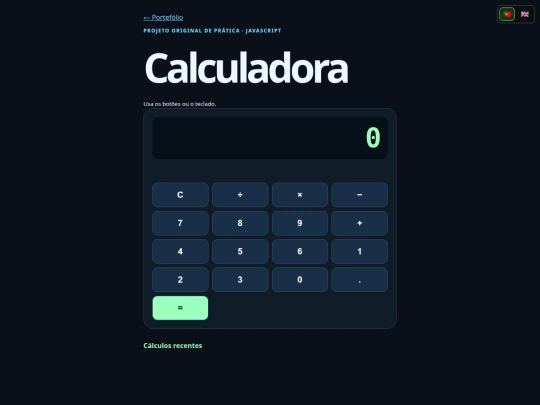 projects/calculator screenshot
