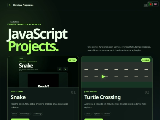 projects screenshot