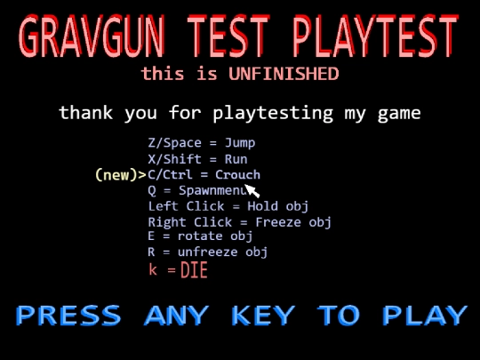 gravgun test screenshot