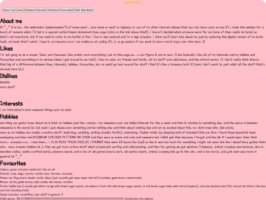 aboutme screenshot