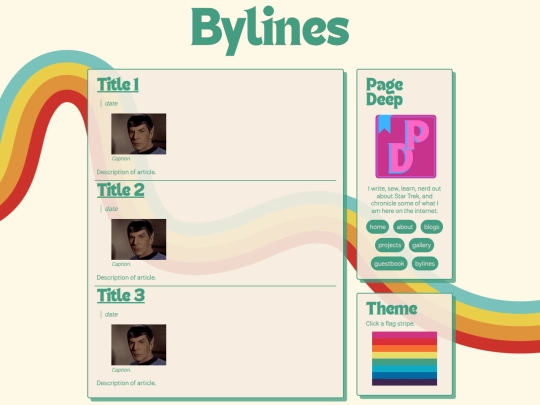 pages/bylines screenshot