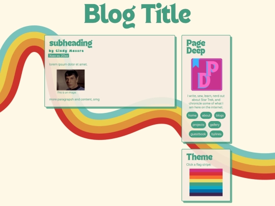 style/BlogTemplate screenshot