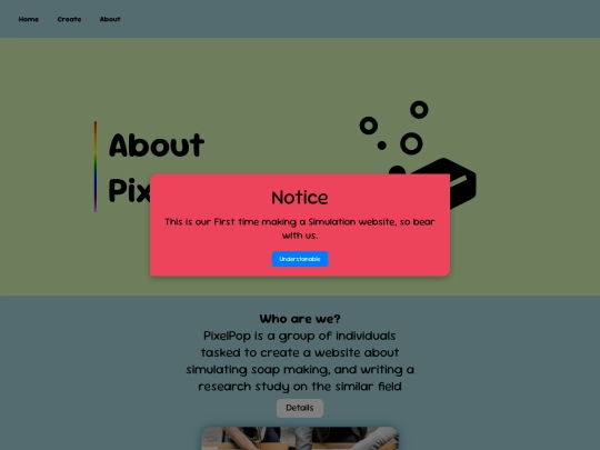 AboutPage screenshot