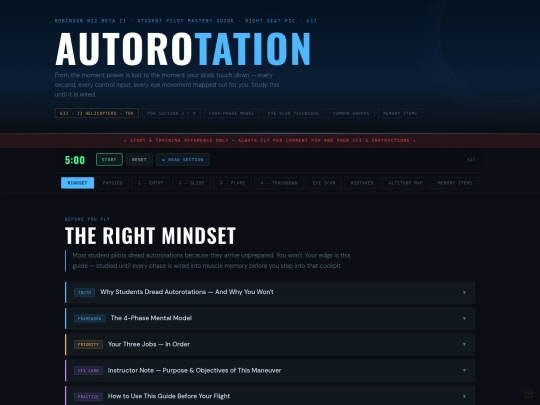 Autorotation Mastery — R22 (self-contained, upgraded) screenshot