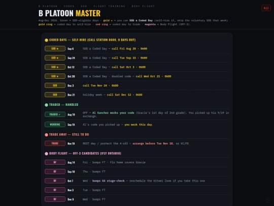 BPlatoon_Master_Codes_SOD_FT_Aug-Dec_2026 screenshot