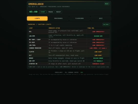 EmerGlance screenshot