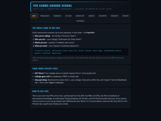 NewVFRRadioCommsTrainer screenshot