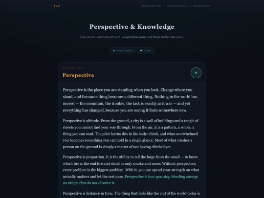 PerspectiveAndKnowledge screenshot