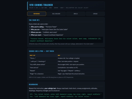 VFRRadioCommunicationsProgram screenshot