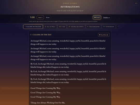affirmations-firstlight screenshot