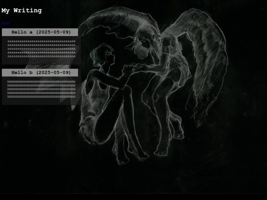 writing screenshot