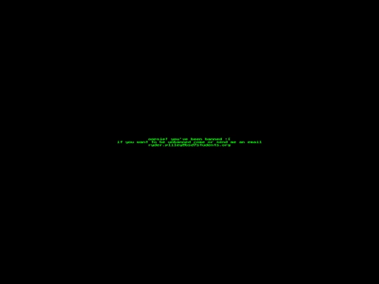banned screenshot