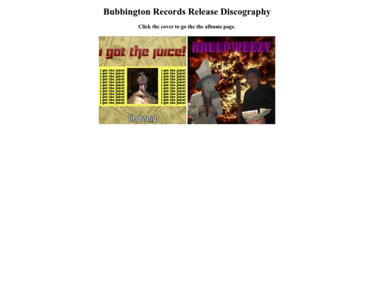pages/discography screenshot