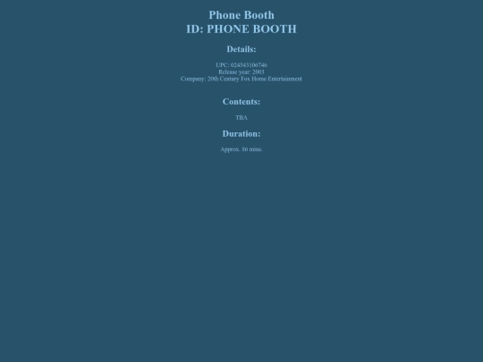 CRI/PHONE BOOTH screenshot