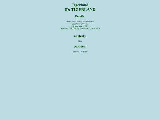 CRI/TIGERLAND screenshot