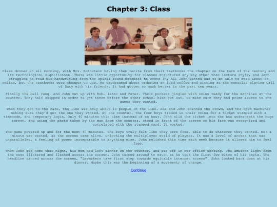 class screenshot