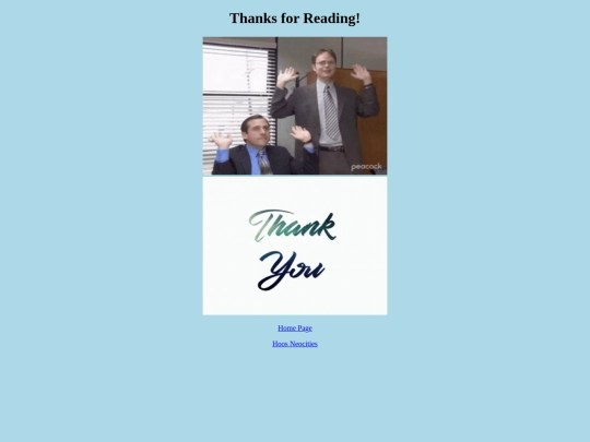 thankyou screenshot
