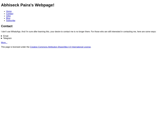 contact screenshot