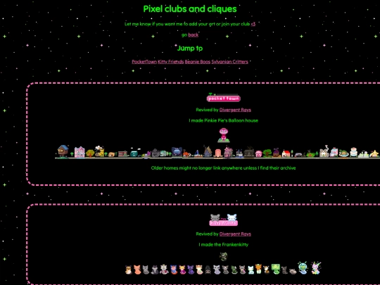 pixelclubs screenshot
