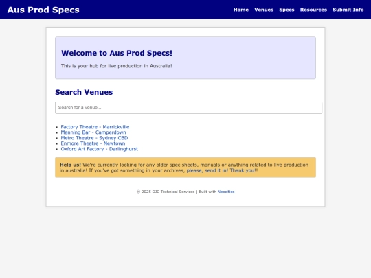 index screenshot
