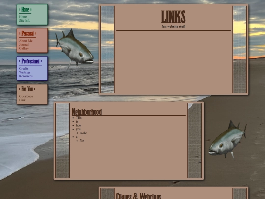 links screenshot