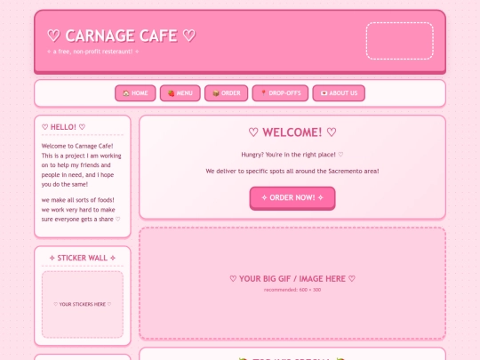new website screenshot