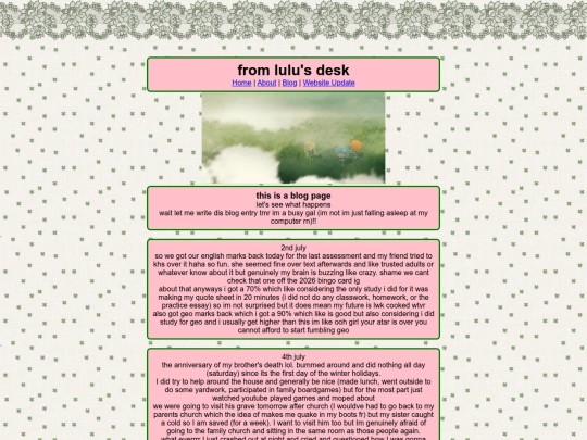 blog screenshot
