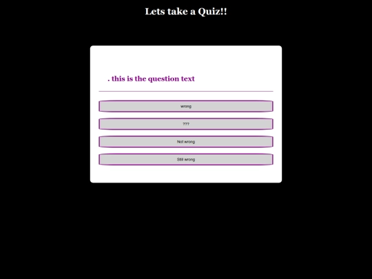 Forge/testquiz screenshot