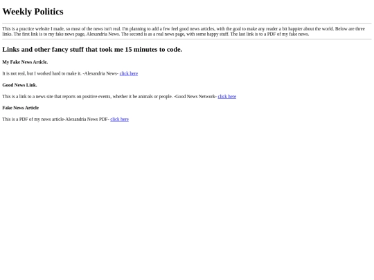 Documents/Weekly Politics screenshot
