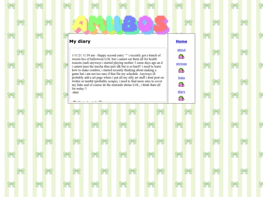 diary screenshot